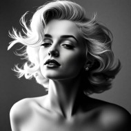 "Eternal Elegance: Noir Vision"