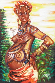 Pregnant African Woman